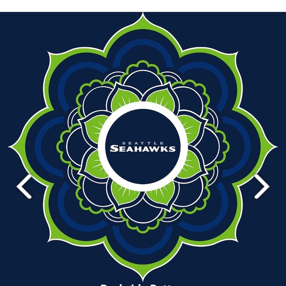 Seattle Seahawks Sheer Caftan with Flower Design Team Colors One Size. - Picture 8 of 10